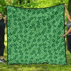 Money Dollar Cl12100450Mdq Quilt Blanket and Home Decor