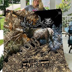 Monkstars Hunting Elk Hunting Camo Sbu G Quilt Kx and Home Decor