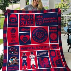 Montreal Alouettes Blanket Th1607 Quilt and Home Decor