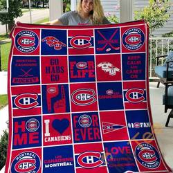 Montreal Canadiens Blanket TH01071 Quilt and Home Decor