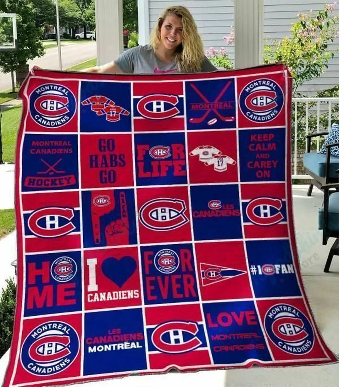 Montreal Canadiens Quilt Blanket 02 and Home Decor