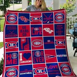 Montreal Canadiens Quilt Blanket 02 and Home Decor