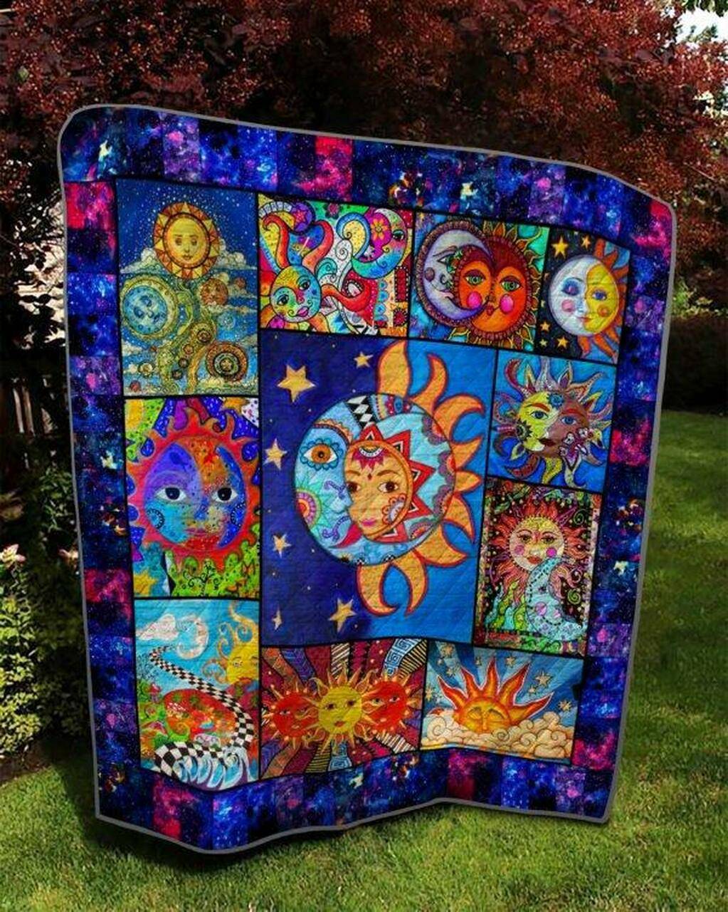 Moon And Sun Tnt0804 4 Quilt Blanket Quilt and Home Decor