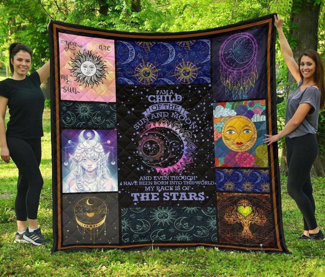 Moon Child Awesome Ah Quilt Derqbk and Home Decor