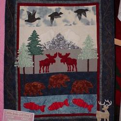 Moose And Bear Clm0511415 Quilt Blanket and Home Decor