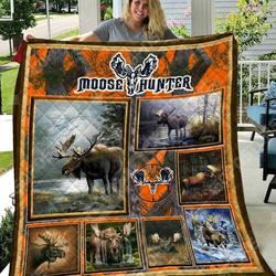 Moose Hunting Camo Like 3D Personalized Customized Quilt Blanket 1111 and Home Decor