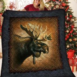 Moose Jfj Quilt Lvj and Home Decor