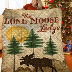 Moose Jfj Quilt Lwx and Home Decor