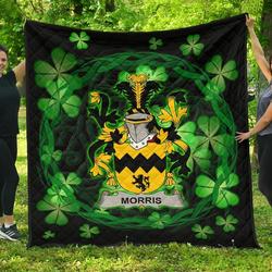 Morris Ireland Irish Celtic Shamrock Knot Circle JFJ10092 3D Customized Quilt 2707 and Home Decor