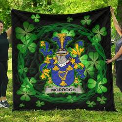 Morrogh Or Morrow Ireland Irish Celtic Shamrock Knot Circle JFJ10102 3D Customized Quilt 2707 and Home Decor