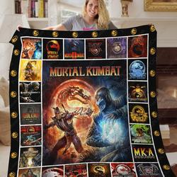Mortal Kombat Game Quilt Blanket Gifts Birthday Christmas Mortal Kombat X and Home Decor
