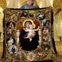 Mother Mary AD4 NTA020398 3D Customized Quilt and Home Decor