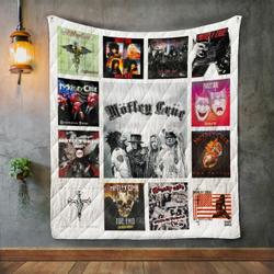 Motley Crue Album Covers Quilt Blanket and Home Decor