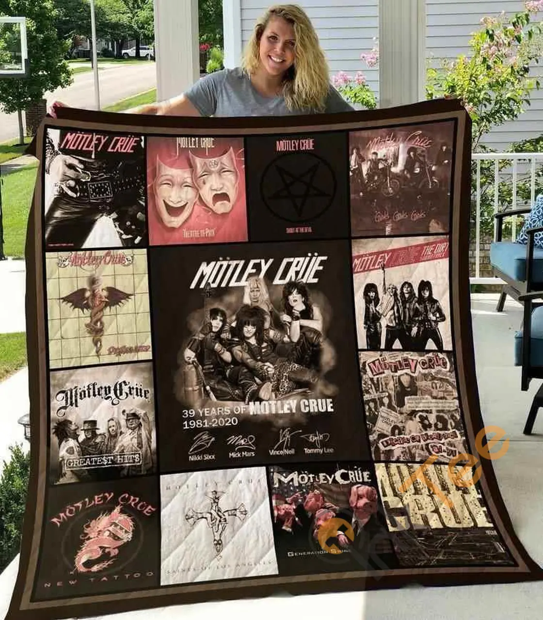 Motley Crue Blanket TH1507 Quilt and Home Decor