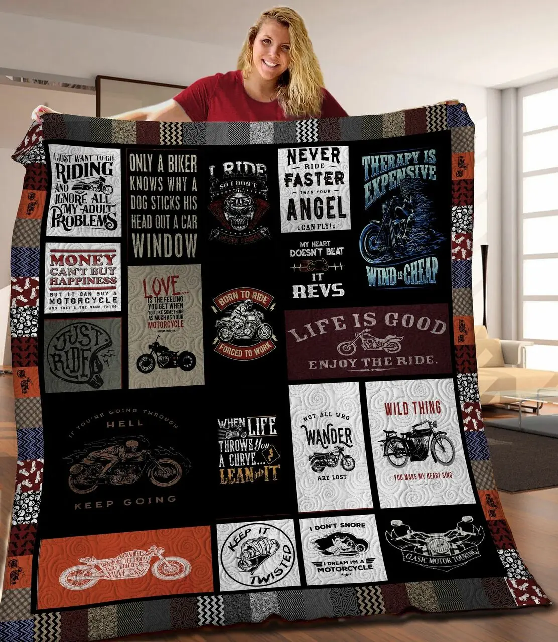 Moto JFJ10117 3D Customized Quilt 2707 and Home Decor
