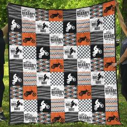 Motocross Bi080707B Tbg Quilt Blanket and Home Decor