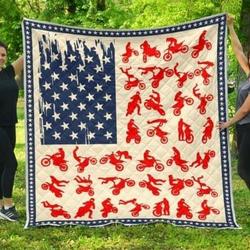 Motocross Bike Quilt Blanket  Quilt and Home Decor