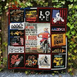 Motocross Ng020804B Tbg Quilt Blanket and Home Decor