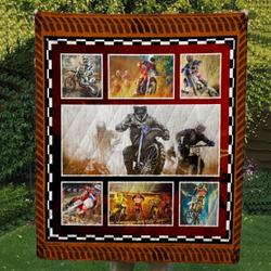 Motorcross Cl09100124Mdq Quilt Blanket and Home Decor