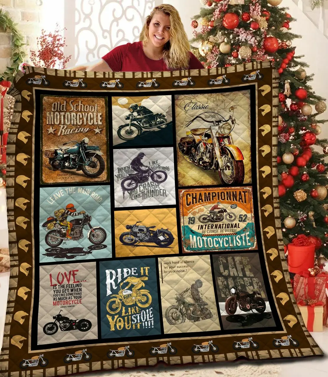 Motorcycle Jfj Quilt Lgy and Home Decor