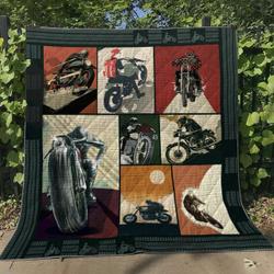 Motorcycle Racing Nn240527 Quilt Blanket and Home Decor