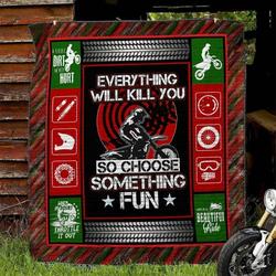 Motorcycle Tbg Hur Quilt Cysiqq and Home Decor