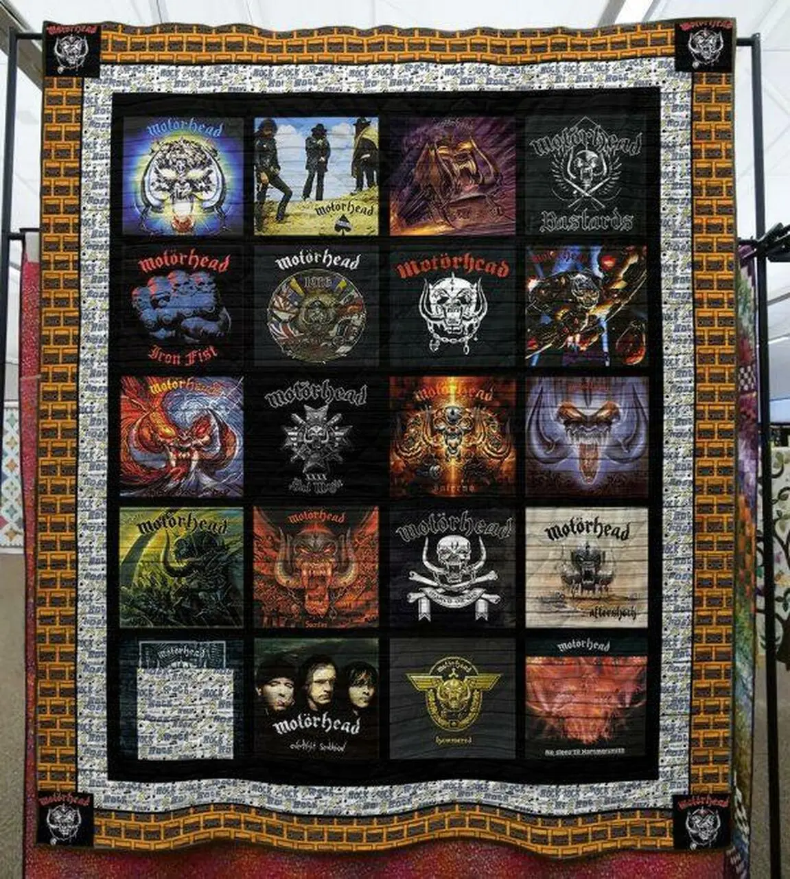 Motorhead Memories Quilt Blanket Kl30 Quilt and Home Decor