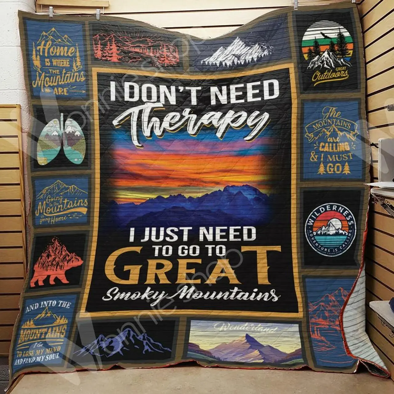 Mountain2 M290720 Mountain Quilt Blanket Quilt and Home Decor