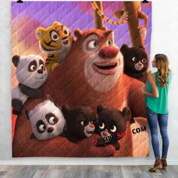 Movie Boonie Bears The Big Top Secret V 3D Customized Personalized Quilt Blanket and Home Decor
