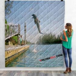 Movie Dolphin Kick N 3D Customized Personalized Quilt Blanket and Home Decor