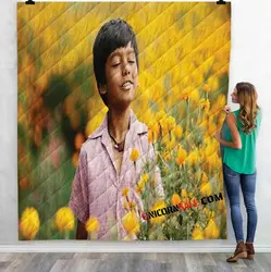 Movie Halla Bol N 3D Customized Personalized Quilt Blanket and Home Decor