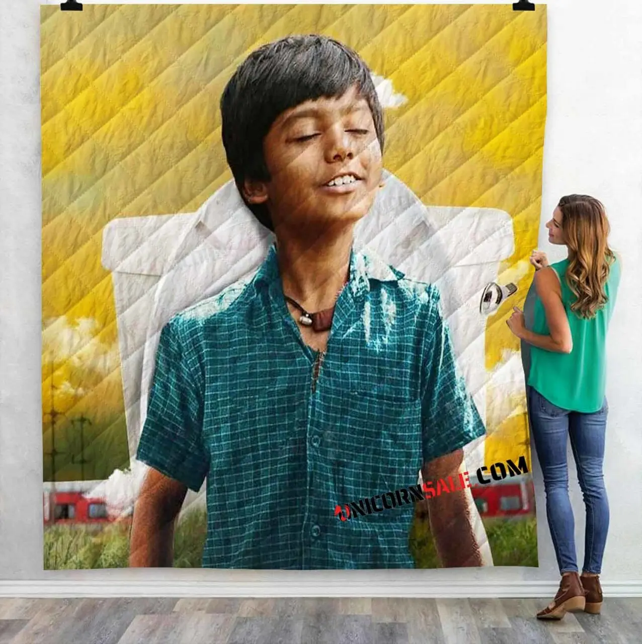 Movie Halla Bol V 3D Customized Personalized Quilt Blanket and Home Decor