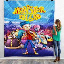 Movie Monster Island D 3D Customized Personalized Quilt Blanket and Home Decor