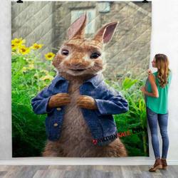 Movie Peter Rabbit D 3D Customized Personalized Quilt Blanket and Home Decor