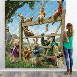 Movie Peter Rabbit V 3D Customized Personalized Quilt Blanket and Home Decor