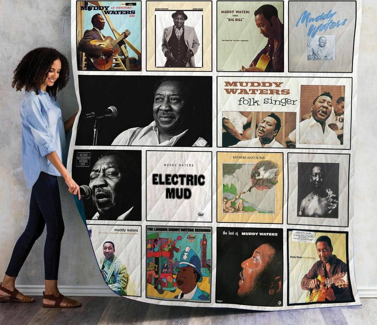 Muddy Waters Albums Quilt Blanket 01 and Home Decor