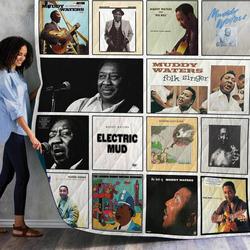 Muddy Waters Albums Quilt Blanket 01 and Home Decor