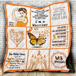 Multiple Sclerosis Awareness Ee39470 Quilt Cyli0308 and Home Decor