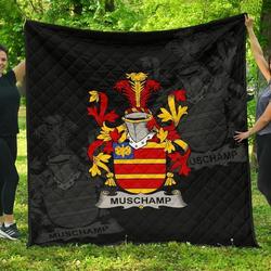 Muschamp Ireland Irish Family Crest JFJ10198 3D Customized Quilt 2707 and Home Decor