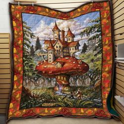 Mushroom Castle Q1 NNQ131098 3D Customized Quilt and Home Decor