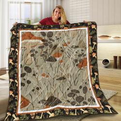 Mushroom Earthy CC12 NTTH011298 3D Customized Quilt and Home Decor