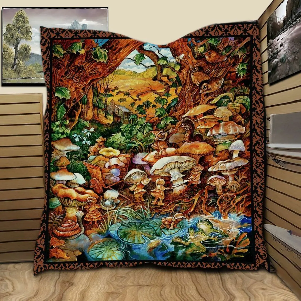 Mushroom Earthy JB6 3D Customized Quilt and Home Decor