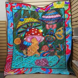 Mushroom Escapism JB7 3D Customized Quilt and Home Decor