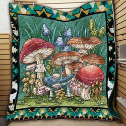 Mushroom Mouse And Frog Q4 NNQ131098 3D Customized Quilt and Home Decor