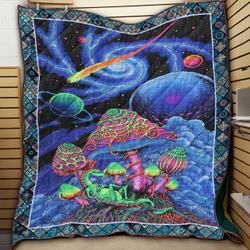 Mushroom Planet SH6 3D Customized Quilt and Home Decor