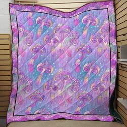 Mushroom Psychedelic SH2 3D Customized Quilt and Home Decor