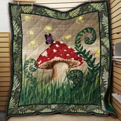 Mushroom Starry Night Q5 NNQ131098 3D Customized Quilt and Home Decor