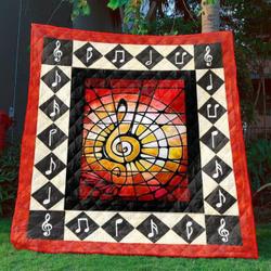 Music Can Change The World Quilt Blanket Bn14  Quilt and Home Decor
