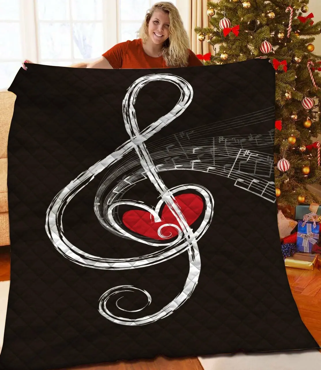 Music Jfj Quilt Kni and Home Decor