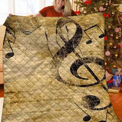 Music JFJ10214 3D Customized Quilt 2707 and Home Decor